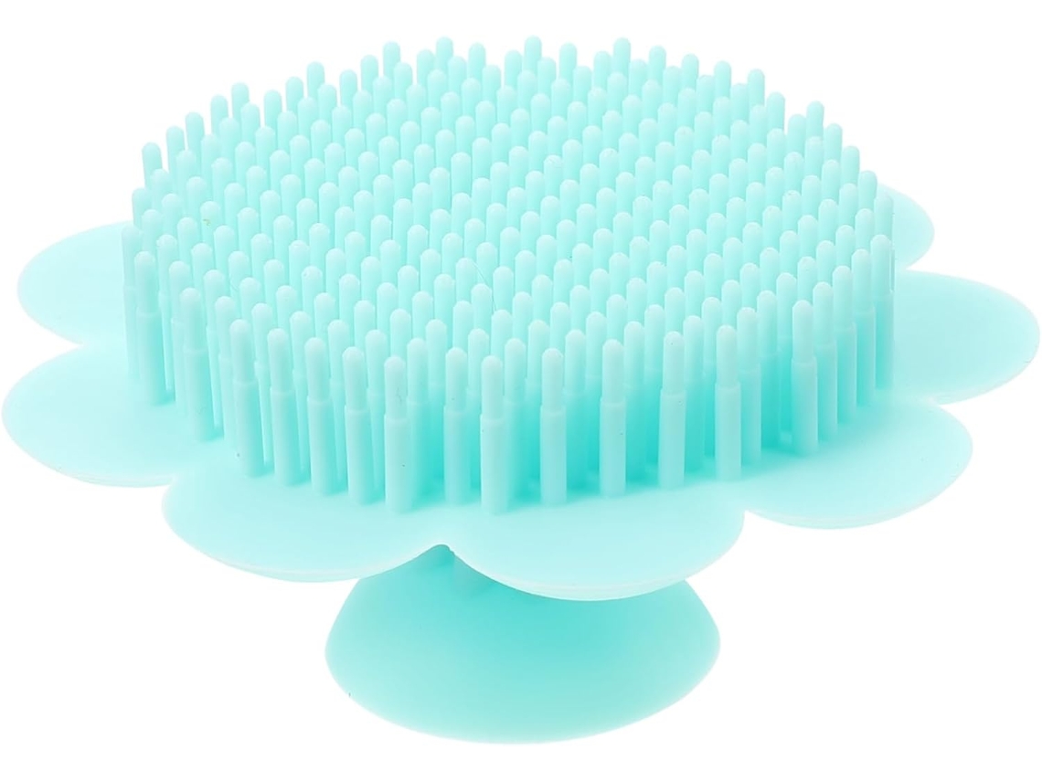 Escova De Silicone Callaron Uma Peça Para Meninos E Meninas, Escova De Banho Ergonômica Para Meninos E Meninas, Verde