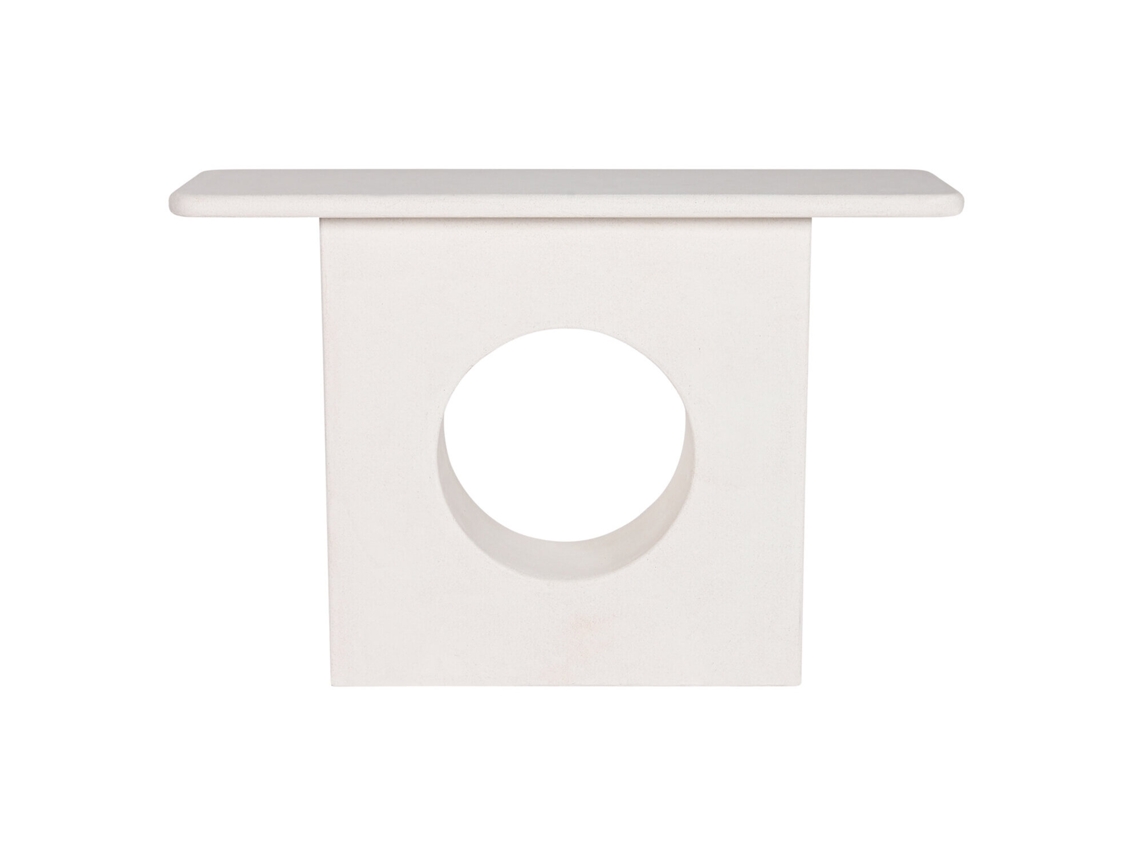 Mesa de Consola ALEXANDRA HOUSE LIVING em MDF branco, 120x40x80cm