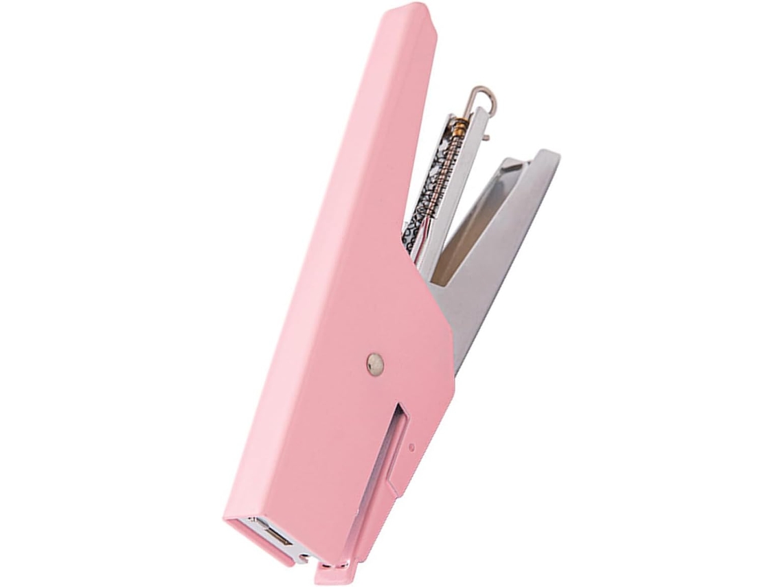 Mesa Grampeador para uso em carteiras e escolas, com estrutura e design em metal, ideal para organização.
