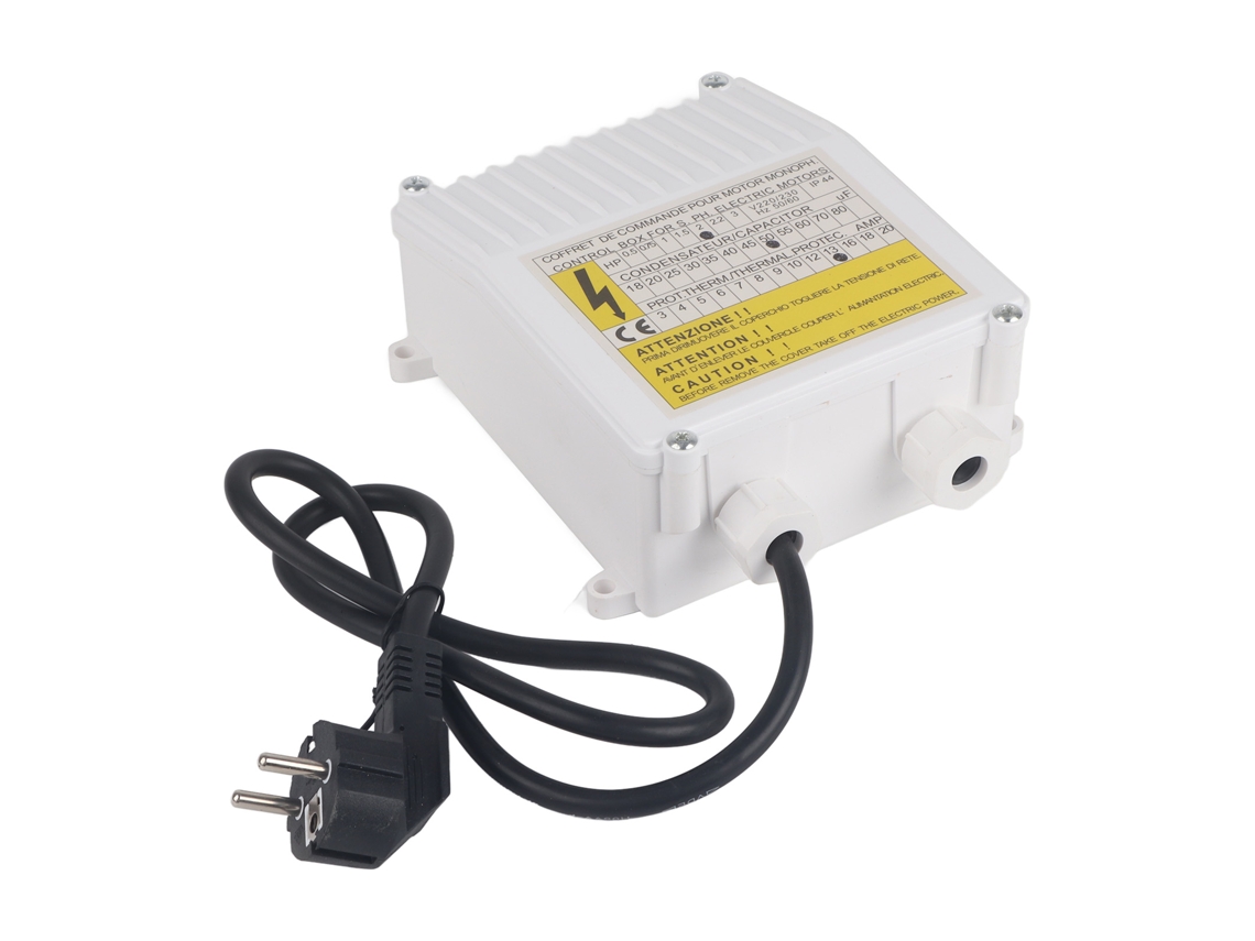 Caixa De Controle De Bomba Submersível Com Proteção Térmica, 1,5kw 2hp 220v, Plugue Eu