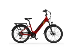Bicicleta Elétrica de Trekking LANKELEISI Es500 Pro de 24 Polegadas com Bateria de 500 W, 48 V e 14,5 Ah