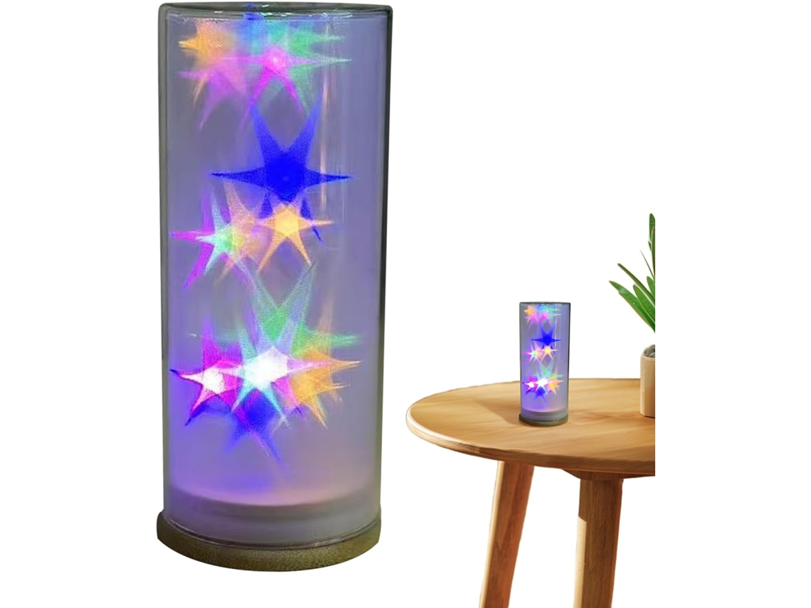 Luminária Noturna Led Iluminação Romântica Em Formato De Estrela Para