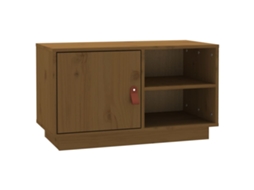 Tv Cabinet, Tv Cabinets Vidaxl Marrom Madeira De Pinho (n/a)