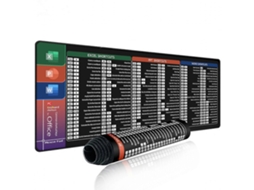 Mousepad Grande E Impermeável Com Atalhos Do Excel E Word, Base Antiderrapante E Superfície Lisa Para Trabalho Confortável. Olysi Shop