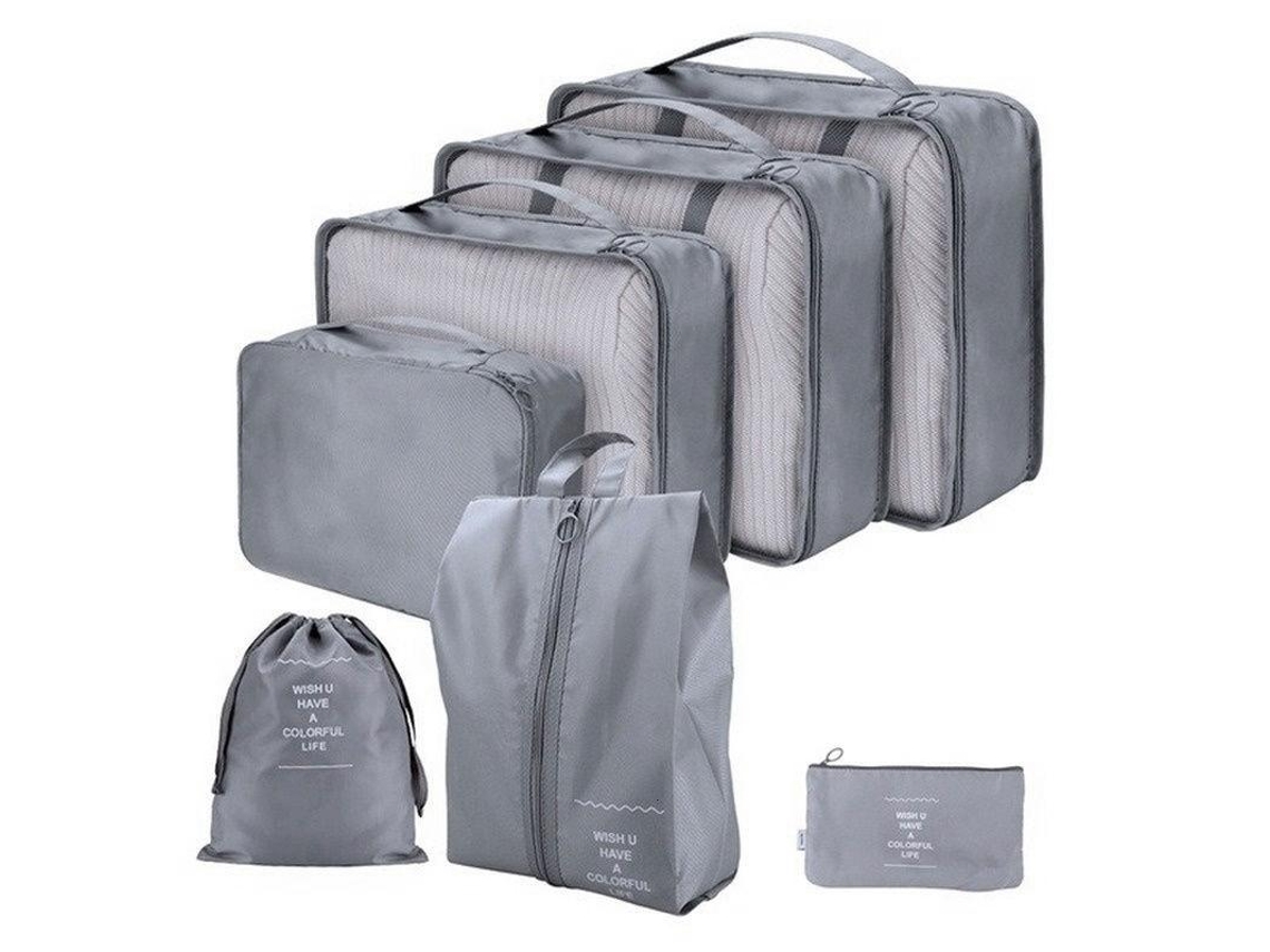 Organizador para Mala, 7 Peças, Bolsas para Viagem AQUAFORGE