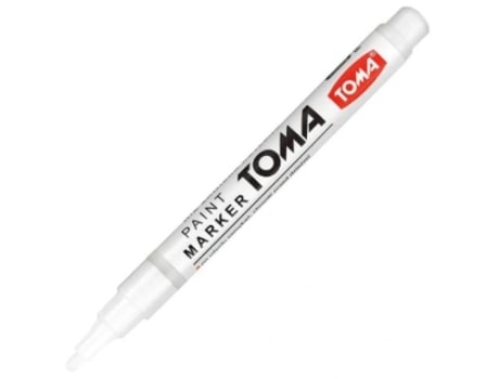 Marcador De Tinta Branca Tom Premium To 441, Qualidade E Durabilidade Excelentes, Perfeito Para Desenhar, Escrever E Destacar. Toma