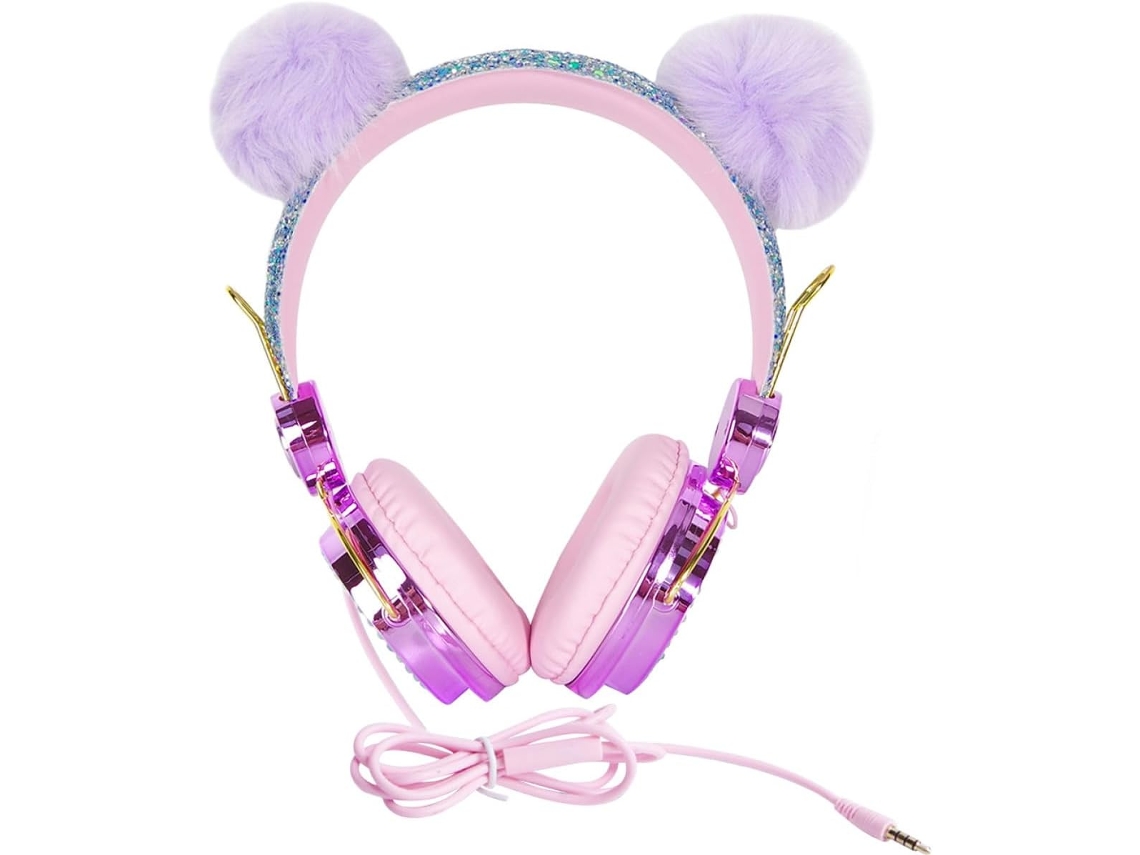 Healvian Casque Audio Com Controle De Volume Para Garçon Et Filles Couleur Aléatoire Em Abs Compatível Com
