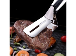 Pinça Para Bife Kirakira, Resistente, Em Aço Inoxidável 304, Com Cabeça Perfurada Antiderrapante E Cabo Resistente Ao