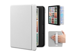 Capa Panoona Para Kobo Libra Colour 7 Polegadas, Com Pega De Mão Integrada, Capa Traseira Rígida Fina E Leve Em Pele Pu Branco