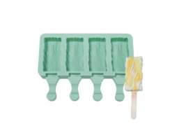 Forma De Picolé De Areia Movediça Com 4 Cavidades, Antiaderente, De Silicone, Para Sorvete, Sobremesa Caseira, Picolé De Suco, Utensílios De Cozinha P