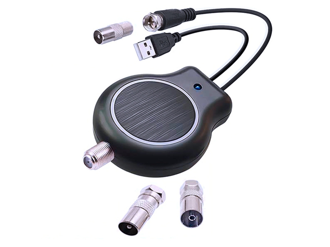 Antena De Tv Digital Hd Interna/externa Com Amplificador De Sinal Hd, Suporte Fm, Dvb, Alimentado Por Usb, Ganho 32dbi