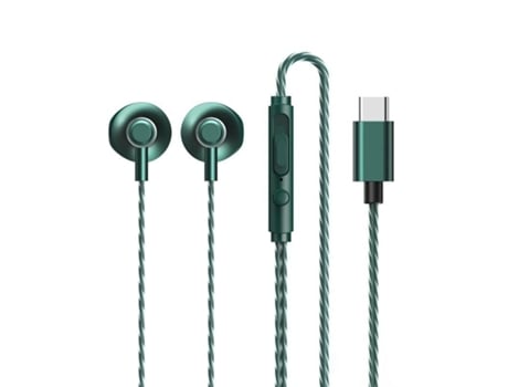 Fones Remax Usb Type C Rm-711 com Fio Verde