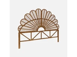Cabeceira Para Cama Em Rotim Escuro