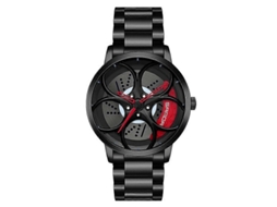 Relógio De Quartzo Masculino Sanda 1070 Com Mostrador Oval Vazado 3d, Mecanismo Fixo E Pulseira De Aço.