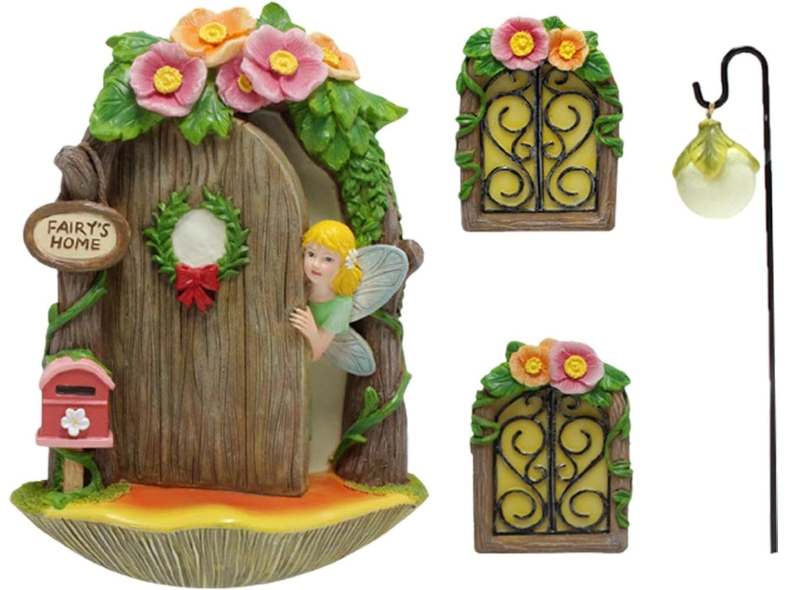 Conjunto De Portas E Janelas Féeriques, Portas Fériques Para Árvores Externas, Decoração Externa De Gokoco