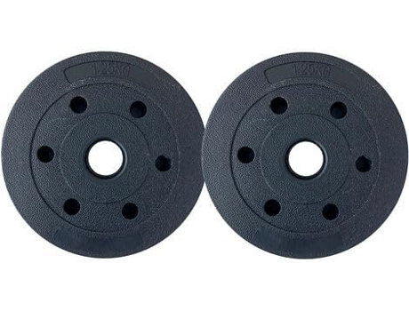 PERPETUAL Discos de Peso 1,5 KG (2 unidades) Orifício 25 mm Peças Avulsas para Musculação