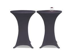 Vidaxl Capa Extensível Para Mesa 2 Pcs 70 Cm Antracite