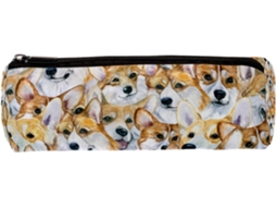 Estojo Lápis Com Estampa De Cachorrinho Hipster