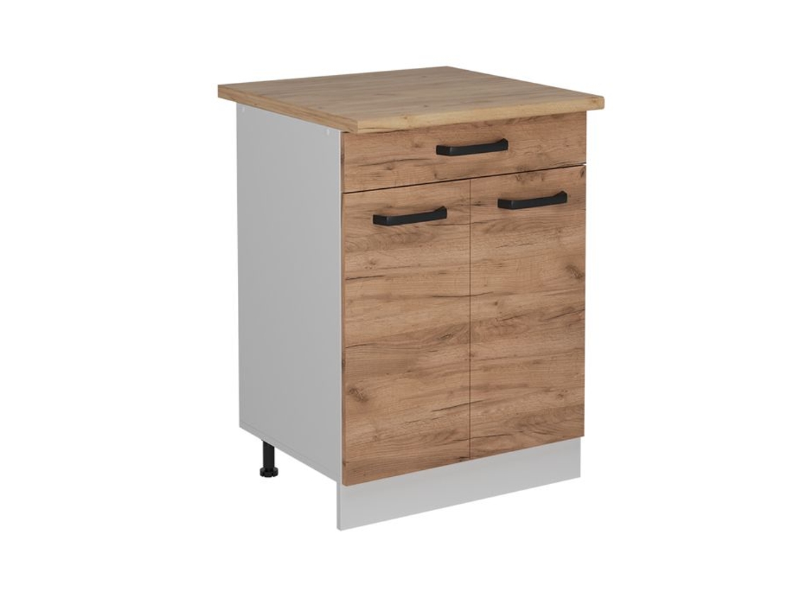 Móvel de Cozinha R Line 60cm Carvalho Carvalho Dourado Branco VICCO Opt.2