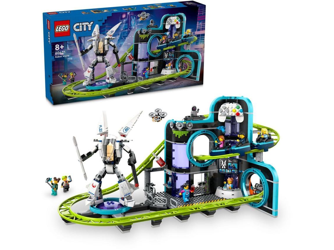 LEGO City: Parque de Diversões com Montanhas-russas do Mundo dos Robôs - 60421