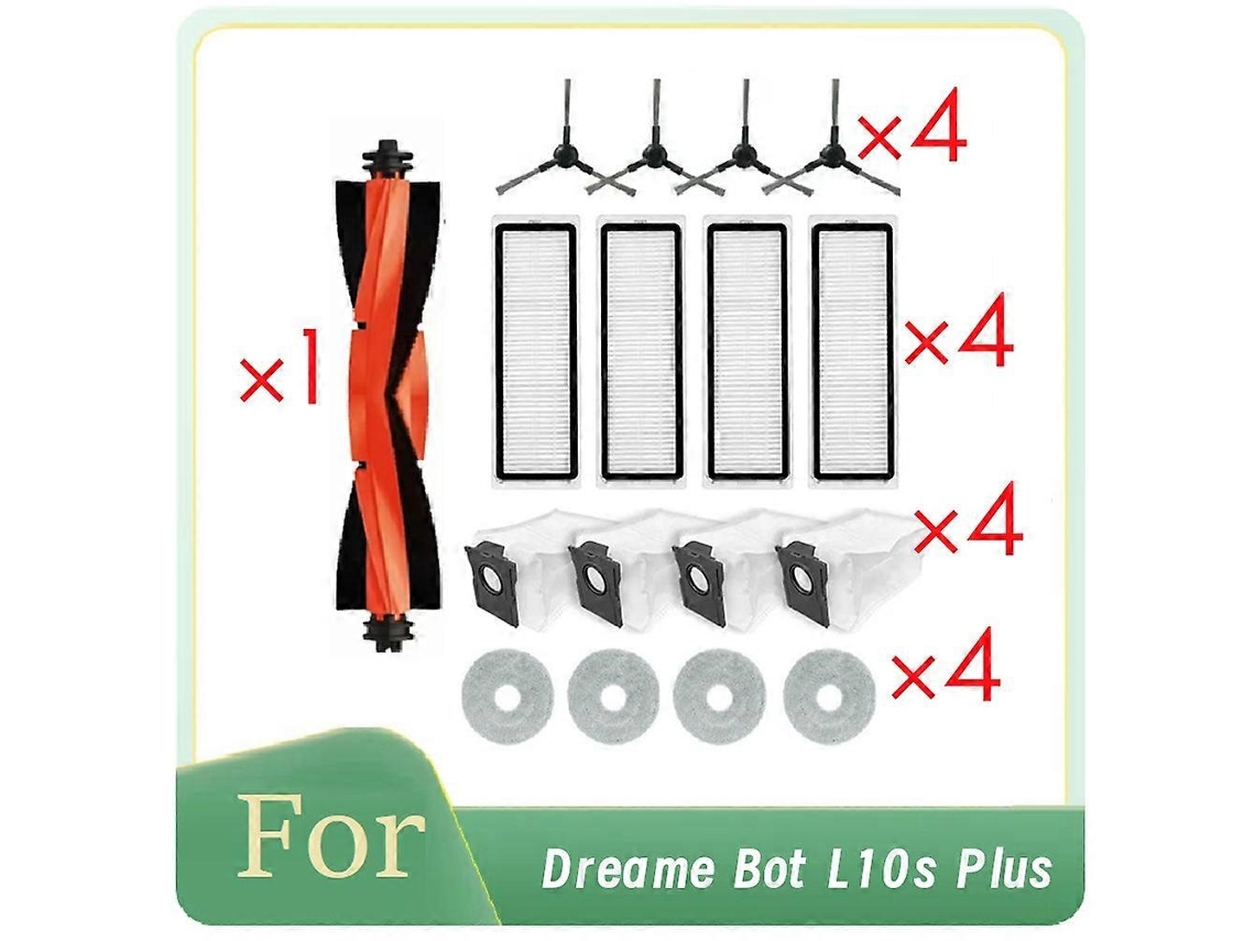 Kit Com 17 Peças Para Aspirador Robô Bot L10s Plus: Escova Principal, Escova Lateral, Filtro, Sacos De Pó E Acessórios De Reposição De Longa Duração.