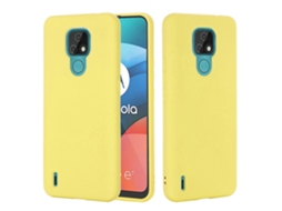 Capa De Silicone Líquido À Prova De Choque Com Cobertura Total Para Motorola Moto E7 2020 Pure Color