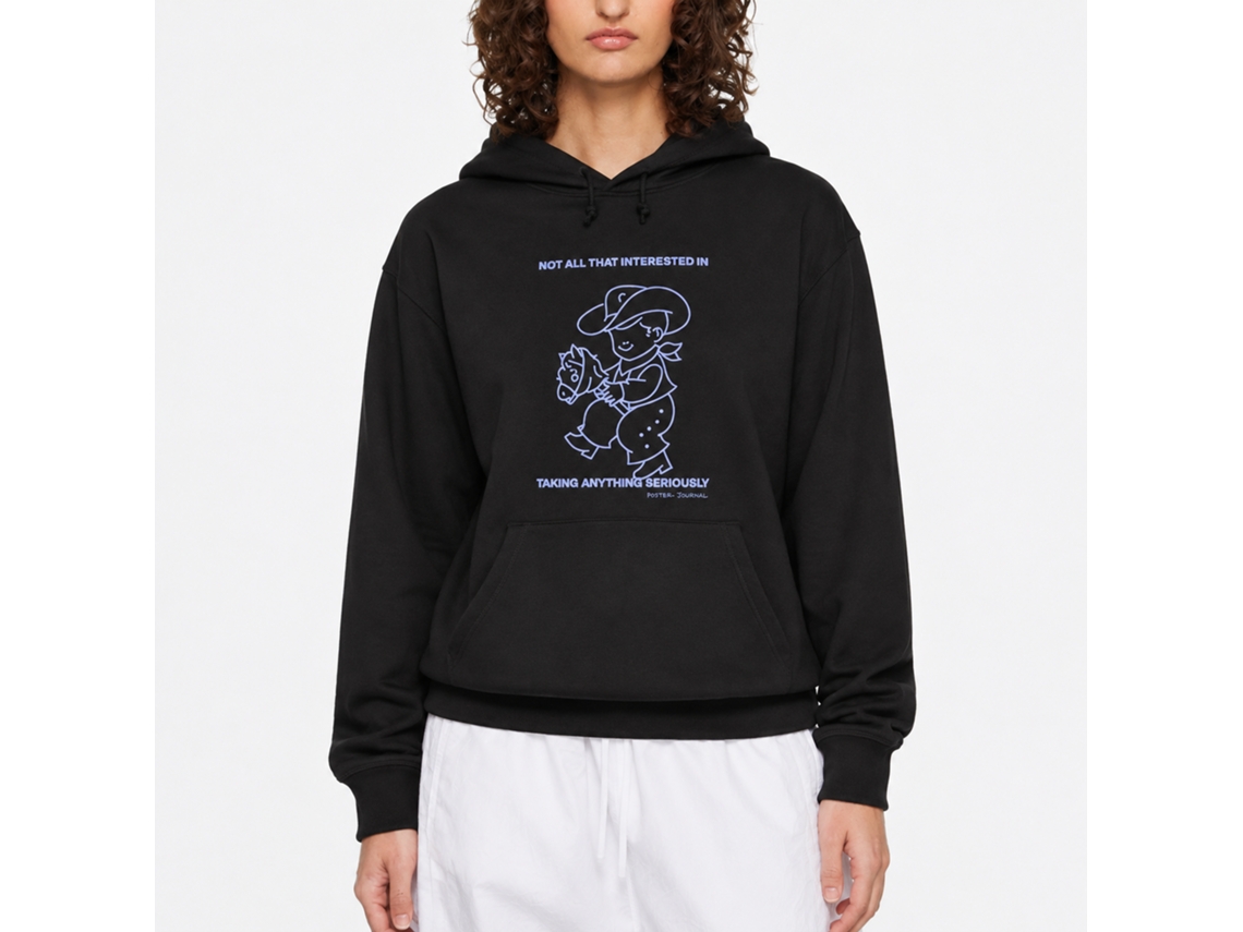 Rockinstone Cowboy Black Hoodie Unique Designer Style