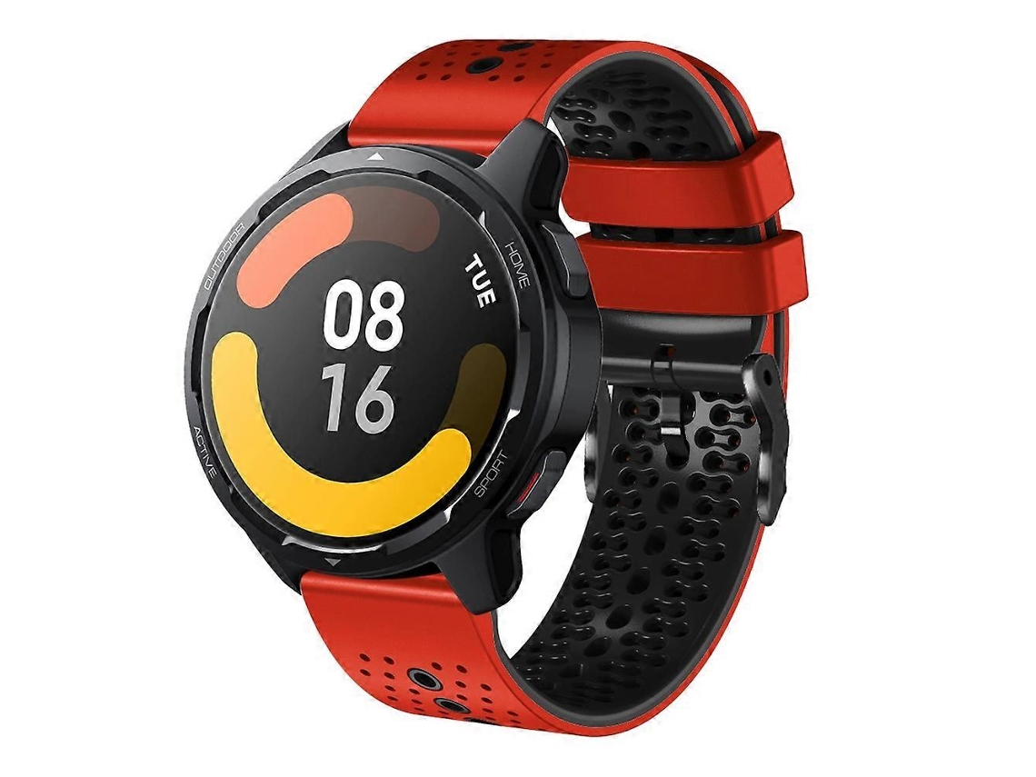 Pulseira De Silicone Perfurada Bicolor De 22 Mm Para Xiaomi Mi Watch S1 Active