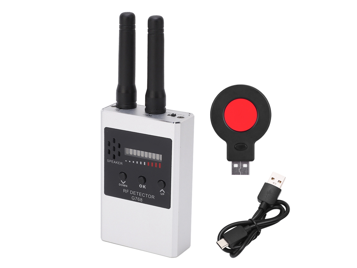Detector De Cámaras Gps Portátil Com Múltiples Modos De Detección Sensible Plata