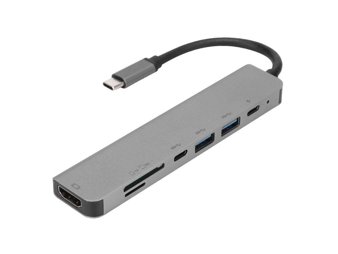 Docking Station (expansão Hdmi Leitura De Cartão Tf) Estação De Docking Usb-c 7 Em 1