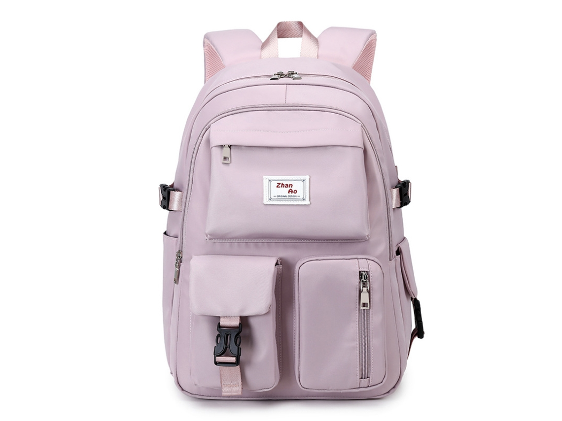 Mochila Escolar Feminina De Grande Capacidade, Com Vários Bolsos, Ideal Para O Ensino Médio. Aquaforge