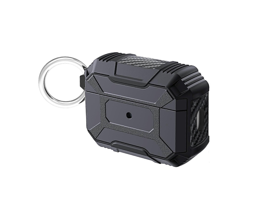 Capa Protetora Para Fones De Ouvido Com Proteção Contra Impactos Nos Quatro Cantos Para Airpods Pro 2, Modelo Battle Armor.
