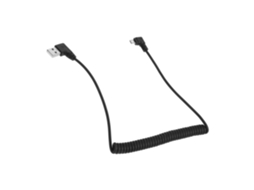 Cabo Usb De Carregamento Rápido Com Mola Espiral Retrátil E