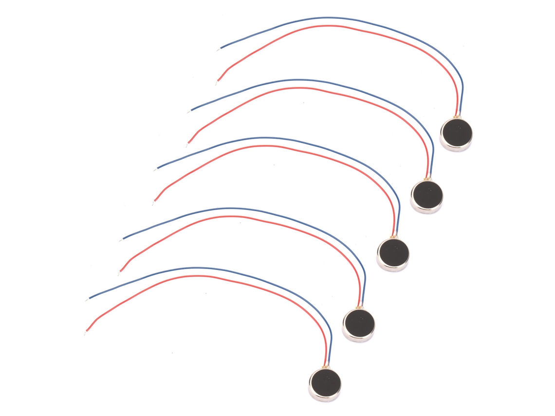 5pcs Motor Vibratório Micro 3V 80ma 10x2mm 11000rpm para Pager e Celular