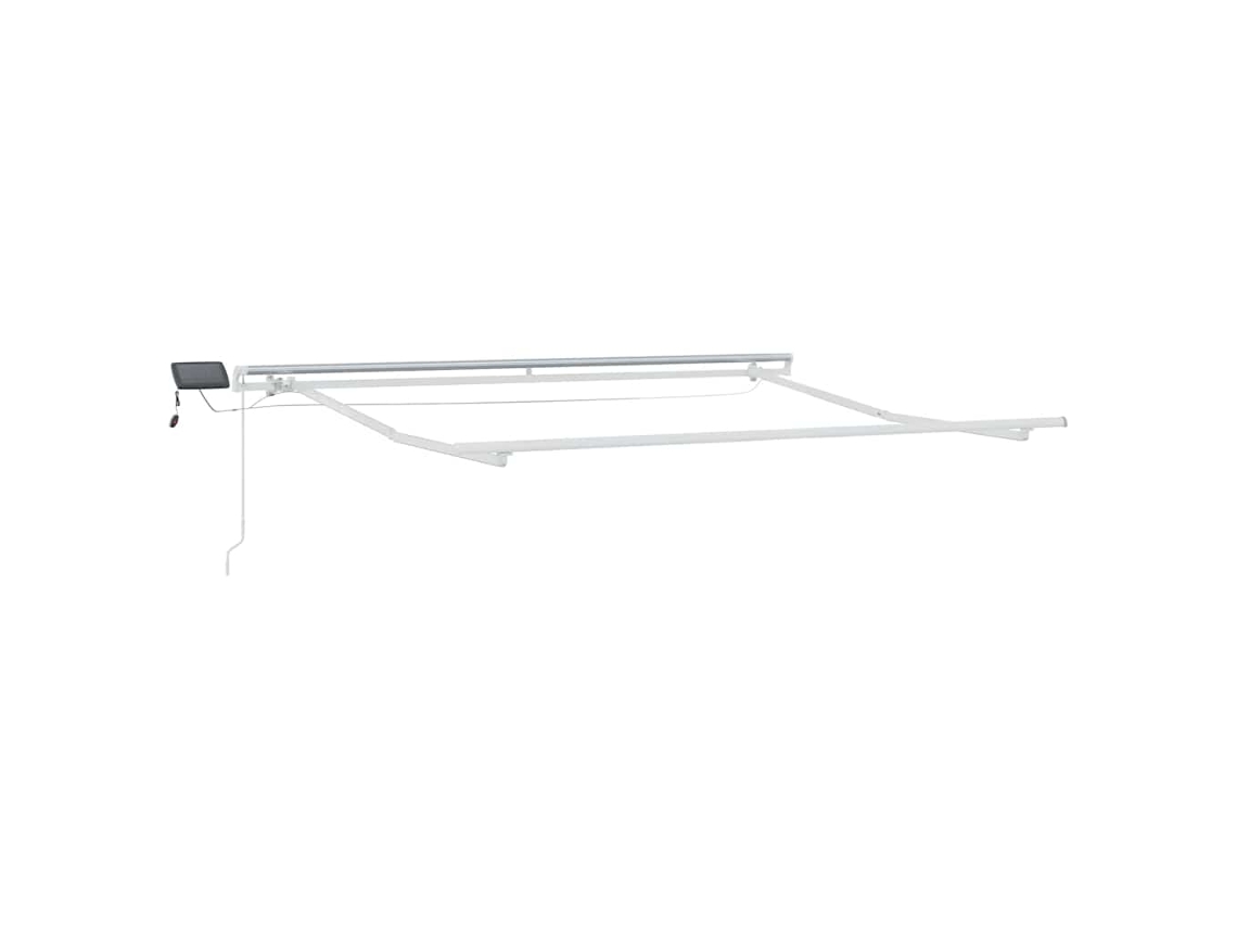 Conjunto 1 Estrutura De Toldo Vidaxl Branco Alumínio (350 X 250 Cm)