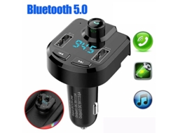 Transmissor Fm Bluetooth Yizhood Bt36 Dual Usb Alta Qualidade Preto