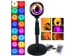 Luminária Sunset, Iluminação Ambiente com Controle Remoto Preta BRILVIBERA