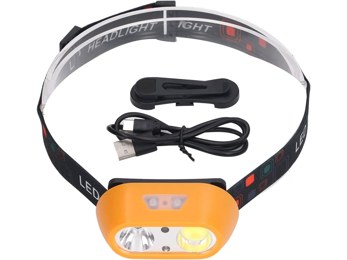 Faróis De Led Recarregáveis Via Usb, 300lm Alto Brilho, Com 6