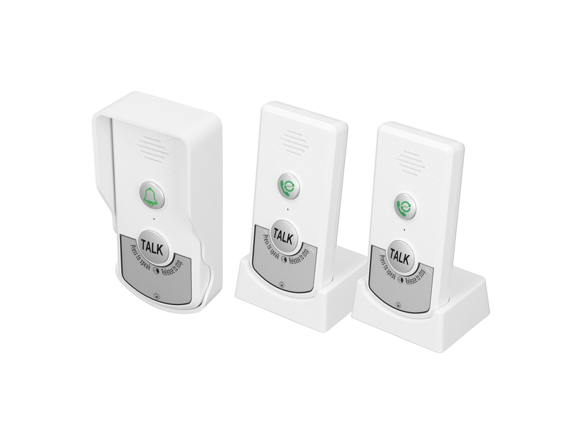 Interfone Campainha Sem Fio Ip54 À Prova De Água Voz Bidirecional