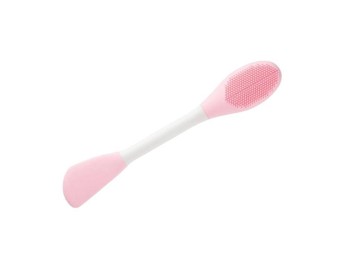 Escova de Máscara de Silicone Portátil Escova Facial Conjunto de Maquiagem Rosa Espátulas de Escova Dupla com Escova HOMYL