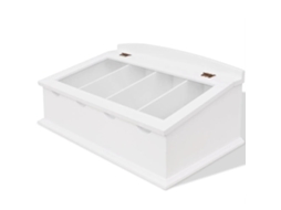 Vidaxl Bandeja De Talheres, Mdf, Estilo Barroco, Branco