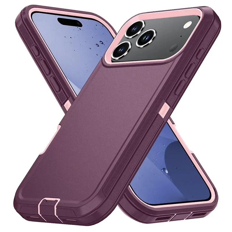 (roxo-vermelho, Iphone 13 Pro Max) Capa Protetora Rígida E Resistente A Impactos Para Celular.