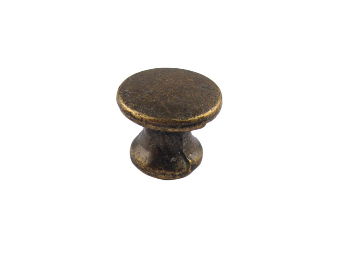 Puxadores vintage redondos em liga metálica em formato de cogumelo, pequenos para gavetas de joias, pacote com 20 peças.
