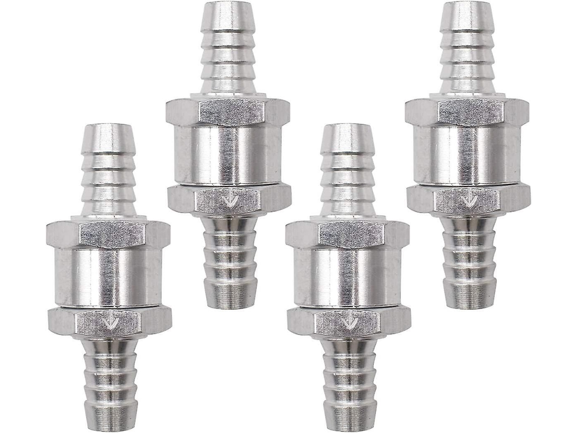4 Válvulas De Retenção De Alumínio Com Seta Indicadora (10mm)