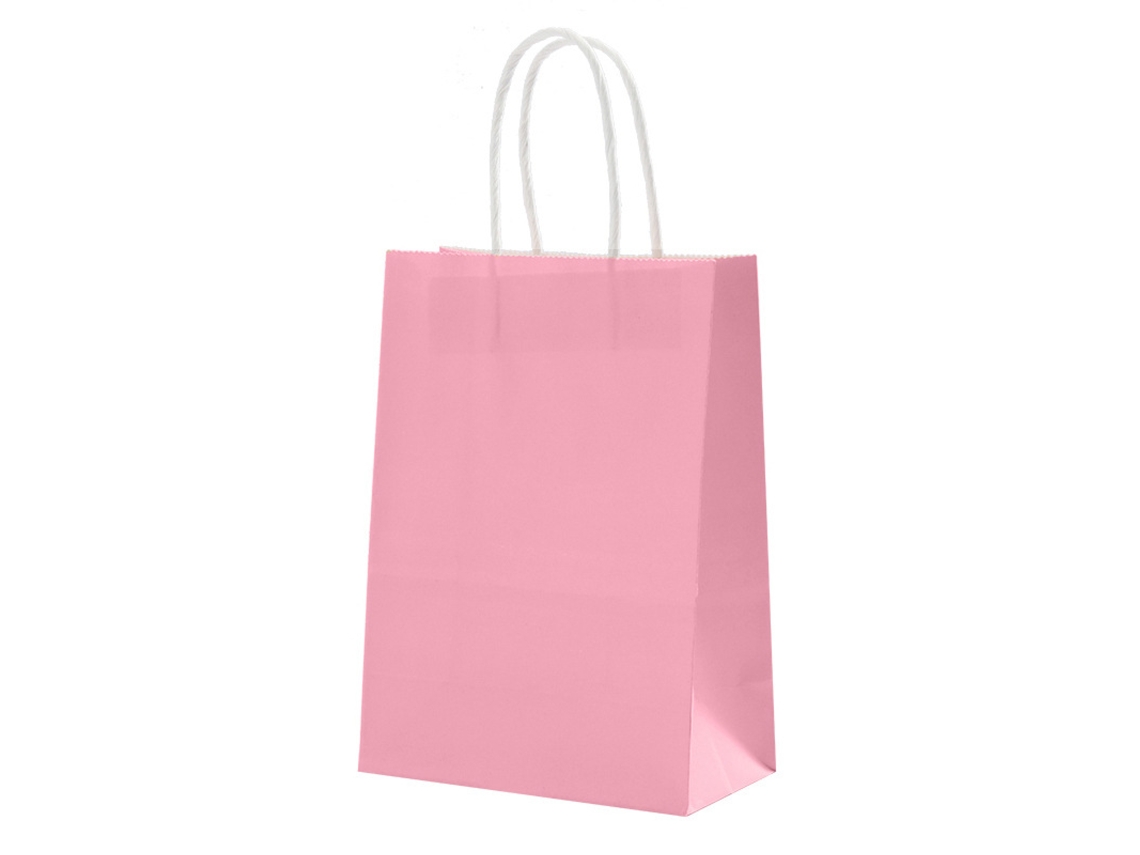 Pacote com 20 Sacolas de Presente, Sacolas para Doces, Papel Kraft Colorido BRILVIBERA