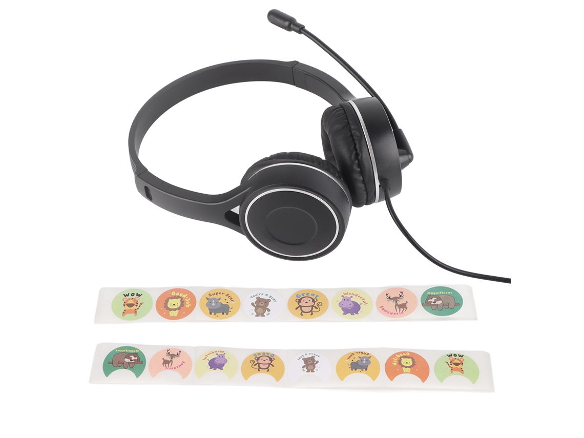 Fone de Ouvido Infantil 4d Estéreo Surround Profissional Usb para Aulas de Música Online para Diferentes Aplicações e CHABERLU