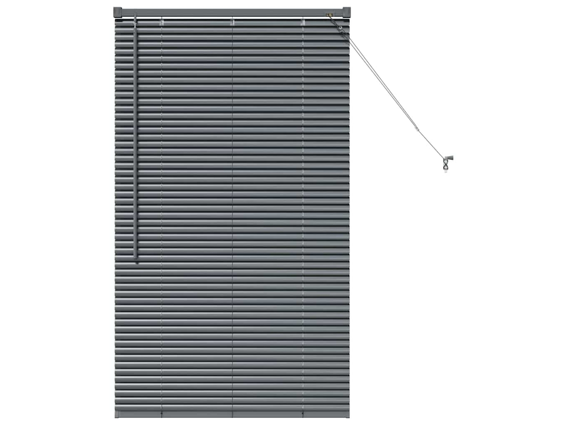 Conjunto 1 Persianas Venecianas Vidaxl Cinzento Alumínio (130 X 80 Cm)