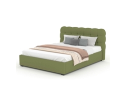 Dallas Cama De Nuvem Com Caixa De Armazenamento 140x190cm Em Veludo Verde Concept U