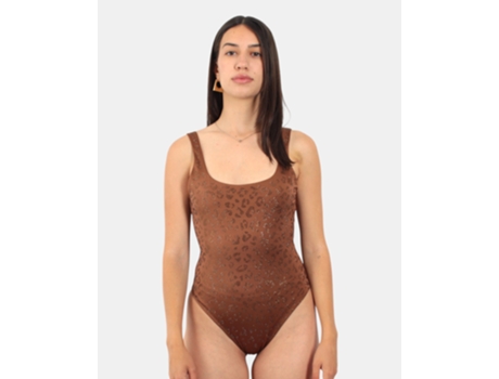 Maiô Clássico Strass Brilhante Leopardo 18 Mc2 Saint Barth