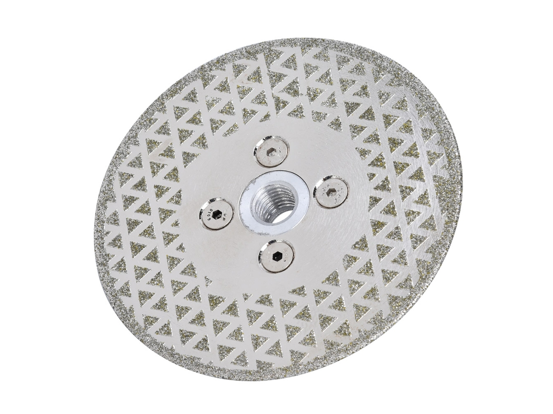 Disco De Corte E Esmerilado De Diamante Eletrodepositado M14, Grano 40, 125mm Para Granito E Mármore